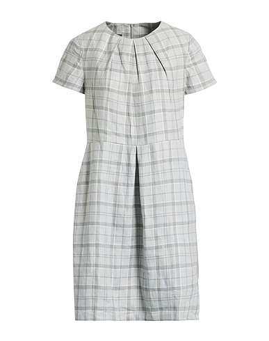 BARBOUR Sheath dress Grey 100% Linen