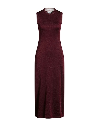 FERRAGAMO Elegant dress Plum 65% Viscose, 35% Metallic Polyester