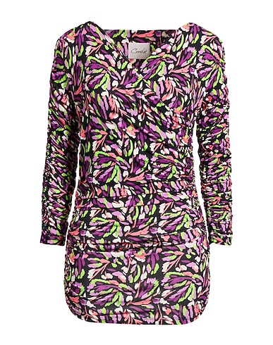 CROCHÈ Short dress 92% Polyester, 8% Elastane