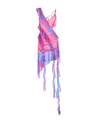 VERSACE JEANS COUTURE Midi dress Fuchsia 90% Viscose, 10% Elastane