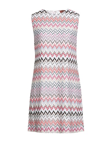 MISSONI Short dress Fuchsia 84% Viscose, 16% Metallic fiber