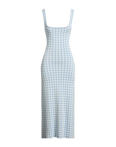 STAUD Midi dress Sky blue 65% Viscose, 35% Nylon