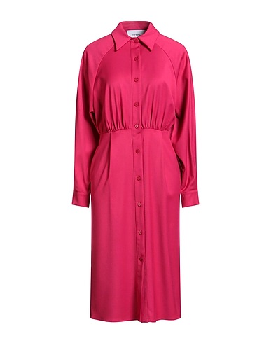 SILVIAN HEACH Midi dress Magenta 66% Polyester, 31% Viscose, 3% Elastane