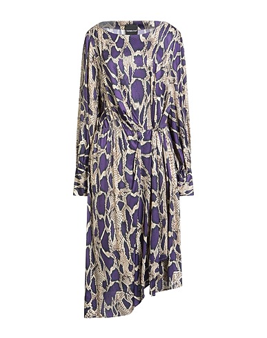 DANIELA DREI Midi dress Purple 100% Viscose