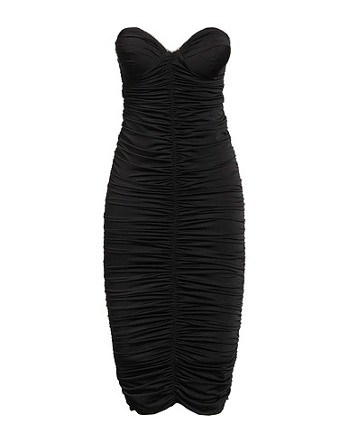 ACTUALEE Elegant dress Black 60% Rayon, 31% Nylon, 9% Elastane