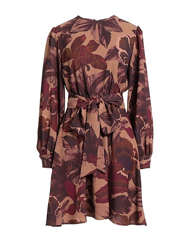 COMPAGNIA ITALIANA Short dress Camel 100% PES