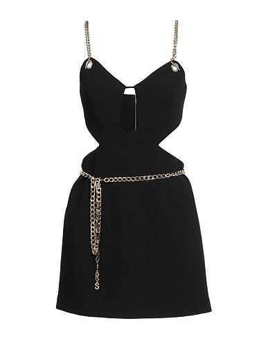 REBECCA VALLANCE ミニワンピース・ドレス ブラック ポリエステル 98% / ポリウレタン 2%