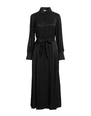 PUROTATTO Midi dress Black 62% Viscose, 38% Acetate