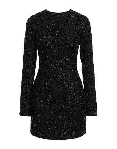 STAUD Short dress Black 80% Nylon, 20% Elastane