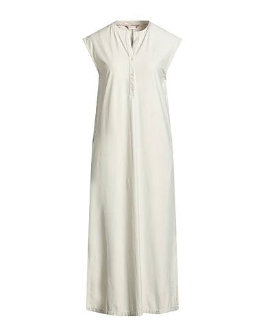MAX MARA Midi dress Light grey 74% Polyamide, 26% Elastane