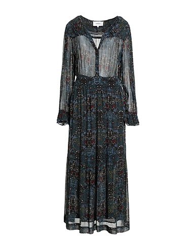 BA&SH Midi dress Dark green 100% Viscose