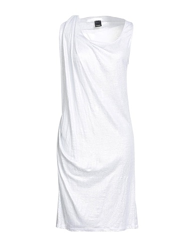 PINKO Κοντό φόρεμα Ανοιχτό γκρι 100% Λινό