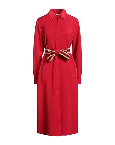RAFFAELA D'ANGELO Shirt dress 80% Polyester, 18% Viscose, 2% Elastane