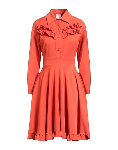 MILVA MI Short dress Rust 73% Acetate, 22% Viscose, 5% Elastane