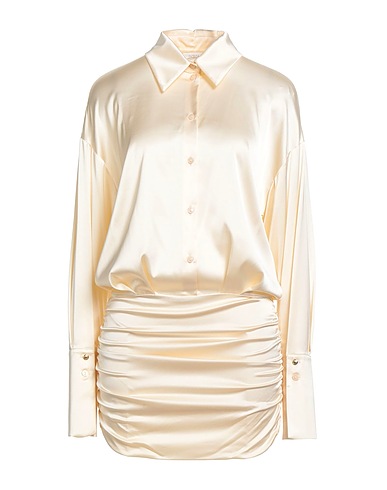 PATRIZIA PEPE DRESSES Cream 67% Viscose, 28% Polyamide, 5% Elastane