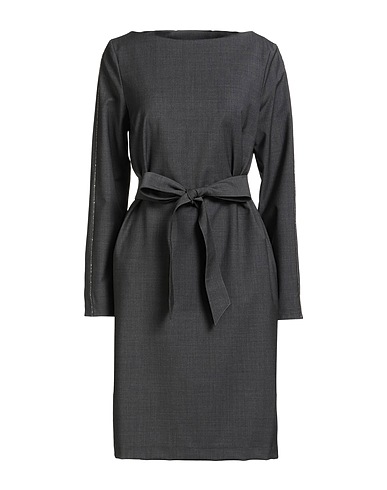 CAMICETTASNOB Vestito midi Antracite 52% Lana, 45% Poliestere, 3% Elastan