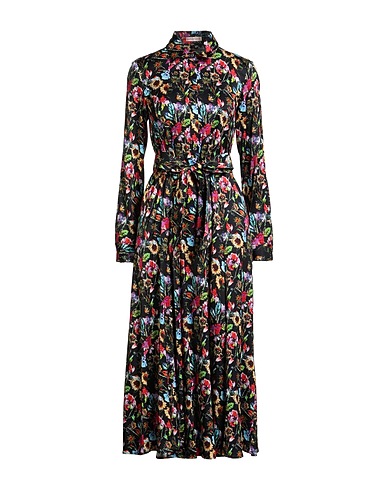 CAMICETTASNOB Long dress Black 97% Viscose, 3% Elastane