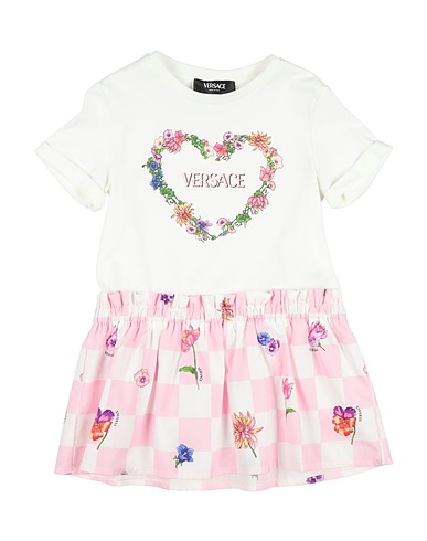 VERSACE YOUNG Vestito Bianco 100% Cotone