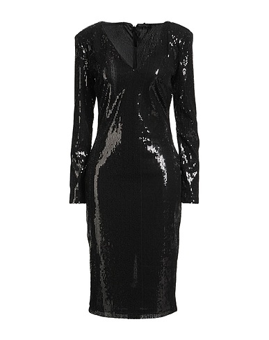 FRACOMINA Elegantes Kleid Schwarz 50% Polyethylen, 50% Polyester
