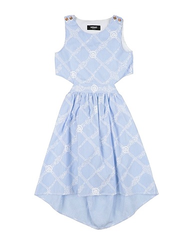 VERSACE YOUNG Vestito Celeste 100% Cotone