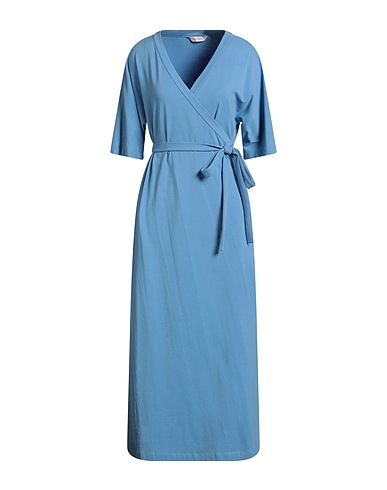 MAX MARA Midi dress LESURE Slate blue 91% Cotton, 9% Elastane