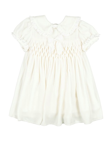 LA STUPENDERIA Baby dress White 75% Rayon, 25% Silk