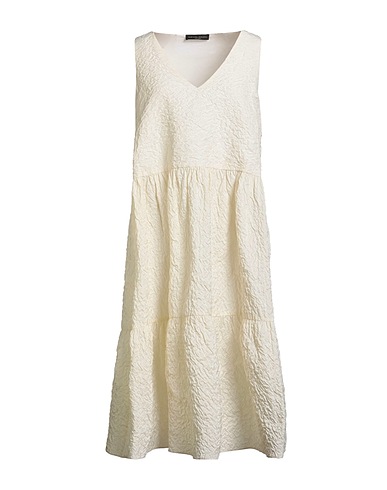 FABIANA FILIPPI Midi dress Ivory 87% Polyester, 13% Polyamide
