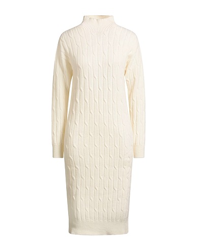 PESERICO Midi dress EASY Ivory 90% Wool, 10% Cashmere