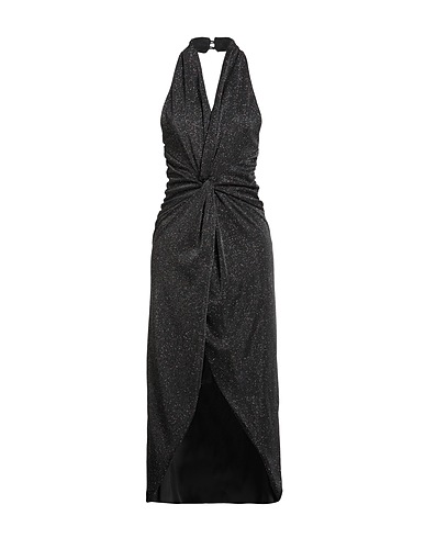 ACTUALEE Vestito elegante Nero 65% Poliammide, 35% Metallo