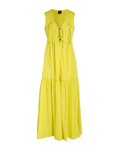 PINKO Long dress GIALLO 100% Cotton