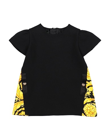 VERSACE YOUNG Vestido para bebé  Black 65% Viscose, 30% Polyamide, 5% Elastane