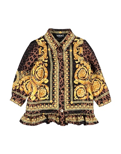 VERSACE YOUNG Vestido para bebé  Brown 100% Silk