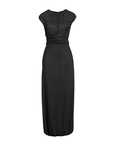 GIORGIO ARMANI Long dress Black 95% Polyester, 5% Elastane