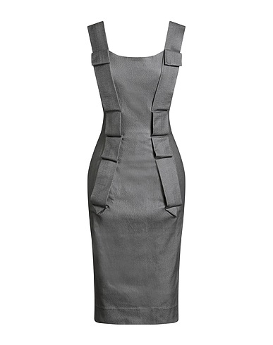 VIVIENNE WESTWOOD ANGLOMANIA Denim dress Grey 76% Rayon, 21% Nylon, 3% Elastane, Cotton, Polyester