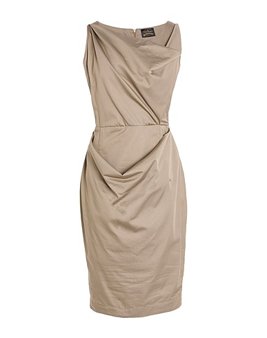 VIVIENNE WESTWOOD ANGLOMANIA Midi dress Grey 100% Cotton