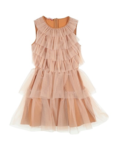 LIU •JO Dress Camel 100% Polyester, Cotton, Elastane