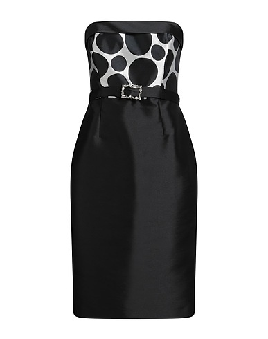 ANTILEA Sheath dress Black 85% Polyester, 15% Silk
