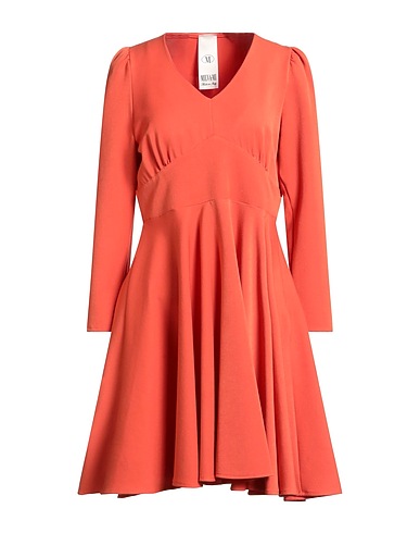 MILVA MI Short dress Orange 73% Acetate, 22% Viscose, 5% Elastane