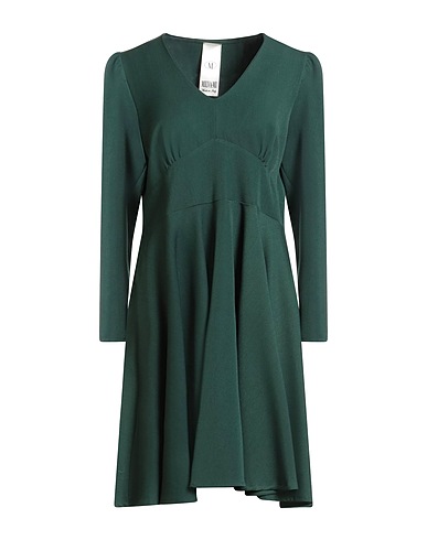 MILVA MI Vestito corto Verde scuro 73% Acetato, 22% Viscosa, 5% Elastan