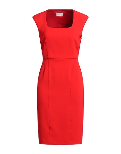 NENETTE Elegant dress Red 92% Polyester, 8% Elastane
