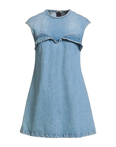 ROCHAS Denim dress Blue 100% Cotton