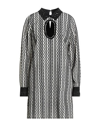 PHO Firenze Short dress Black 50% Cotton, 50% Polyester