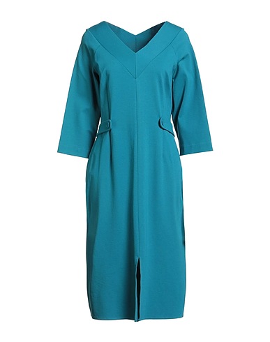 MILVA MI Midi dress Deep teal 82% Viscose, 14% Wool, 4% Elastane