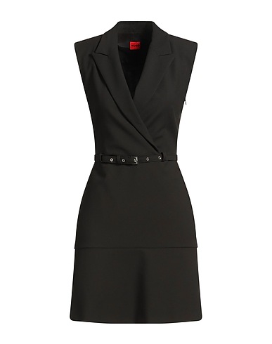 HUGO Short dress Black 64% Polyester, 31% Viscose, 5% Elastane