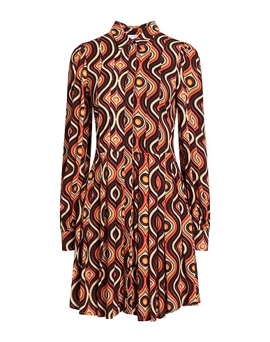 SILVIAN HEACH Hemdkleid Schokobraun 100% Viskose