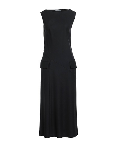 ALBERTA FERRETTI Midi dress Black 96% Virgin Wool, 4% Elastane