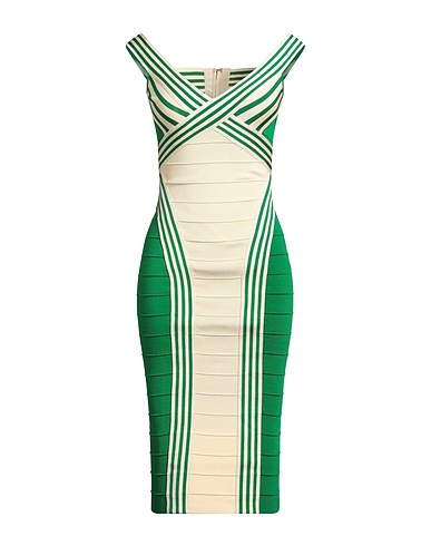 ELISABETTA FRANCHI Midi dress Green 80% Viscose, 20% Polyamide