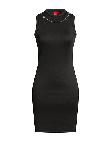 HUGO Sheath dress Black 97% Polyester, 3% Elastane