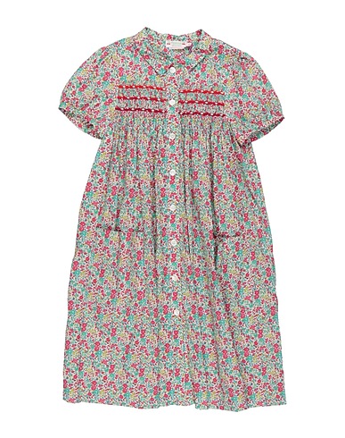 BONPOINT Dress CHERRYSH Green 100% Cotton