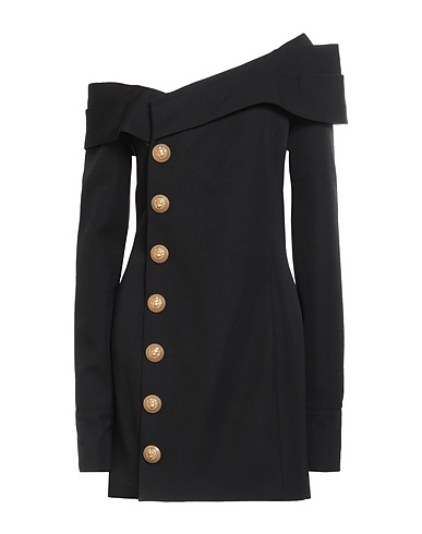 BALMAIN Blazer dress Black 100% Virgin Wool